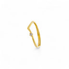 Anello Chevron Argento