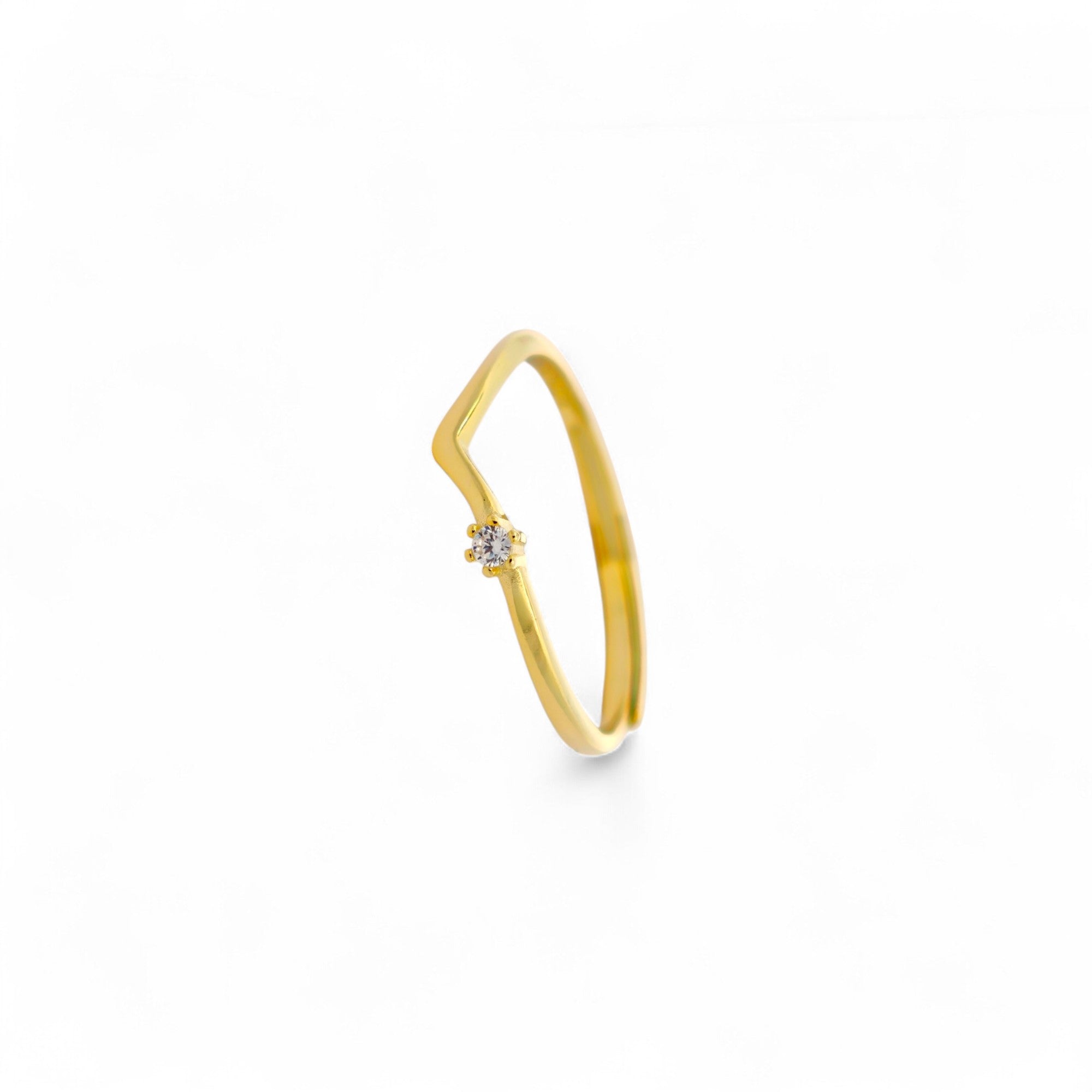 Anello Chevron Argento