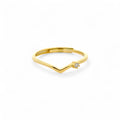 Anello Chevron Argento
