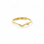 Anello Chevron Argento