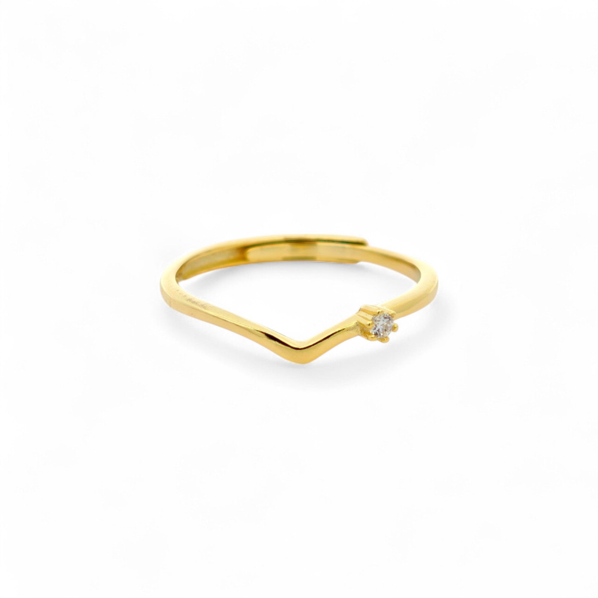 Anello Chevron Argento