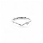 Anello Chevron Argento