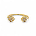 Anello Aperto Fiore Argento 925