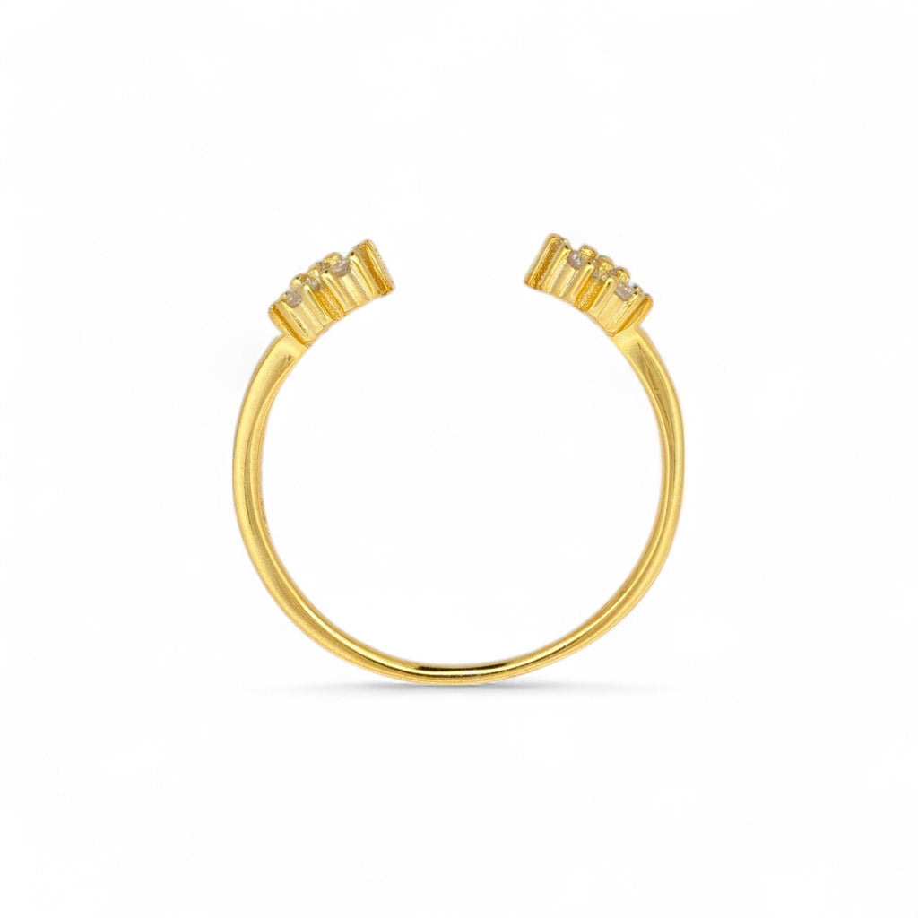 Anello Aperto Fiore Argento 925