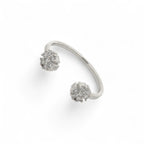 Anello Aperto Fiore Argento 925