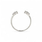 Anello Aperto Fiore Argento 925
