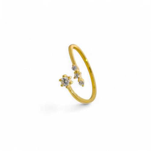 Anello Aperto Brillante in Argento