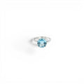 Anello con Pietra Acquamarina In Argento 925