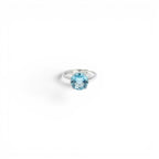 Anello con Pietra Acquamarina In Argento 925