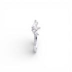 Anello Solitario Geometric In Argento 925
