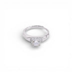 Anello Solitario con Zirconi In Argento 925