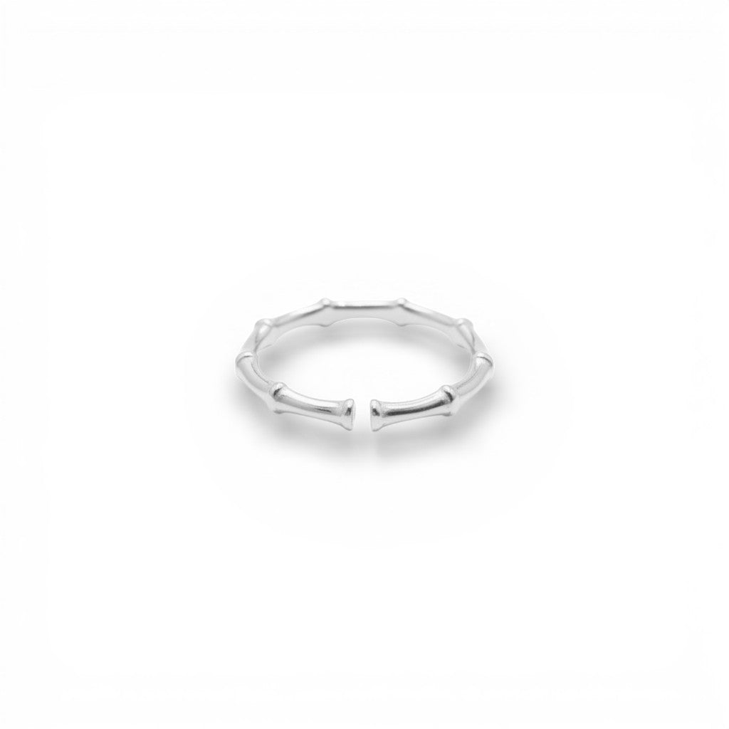 Anello Bamboo In Acciaio Inossidabile