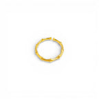 Anello Bamboo In Acciaio Inossidabile