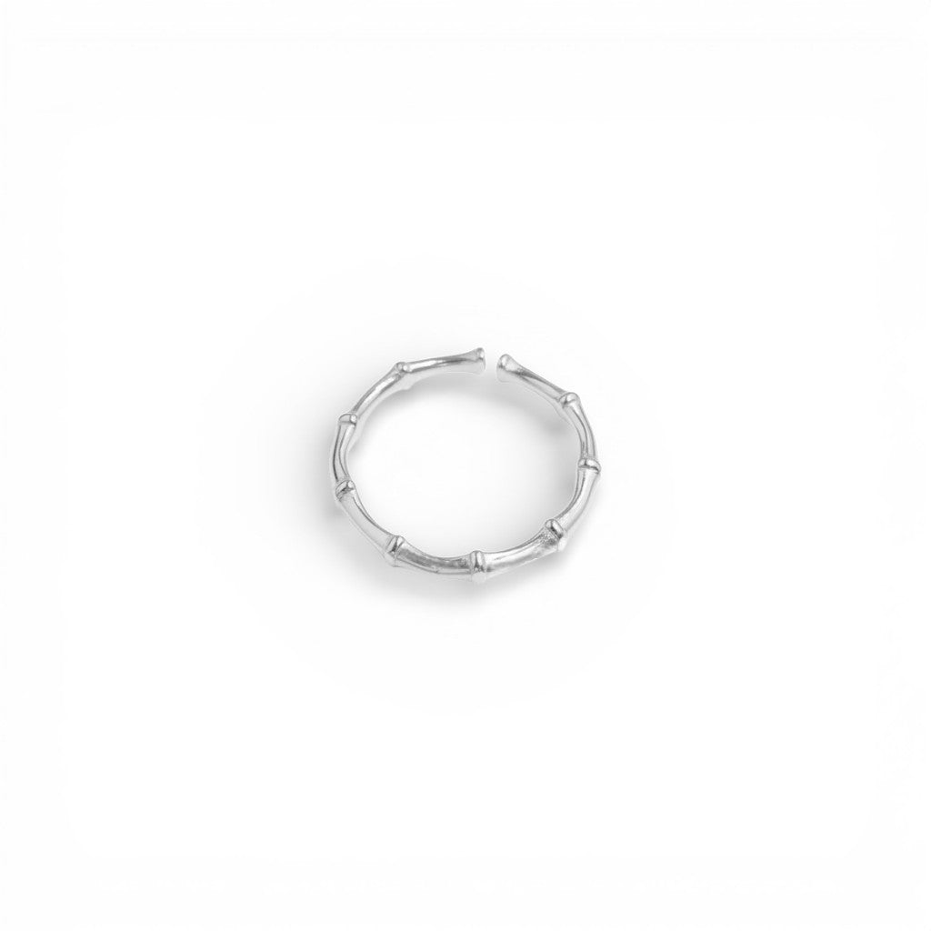 Anello Bamboo In Acciaio Inossidabile