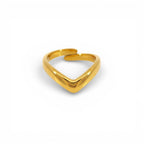 Anello Regolabile V-Shape in Acciaio Inossidabile