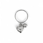 Anello Charm Cuore In Acciaio Inossidabile
