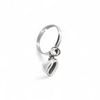 Anello Charm Cuore In Acciaio Inossidabile