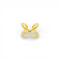 Anello a X con Punto Luce In Acciaio Inossidabile