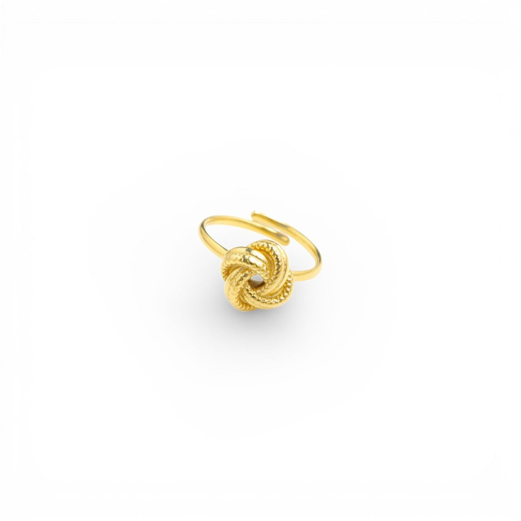 Anello Nodo Intrecciato In Acciaio Inossidabile