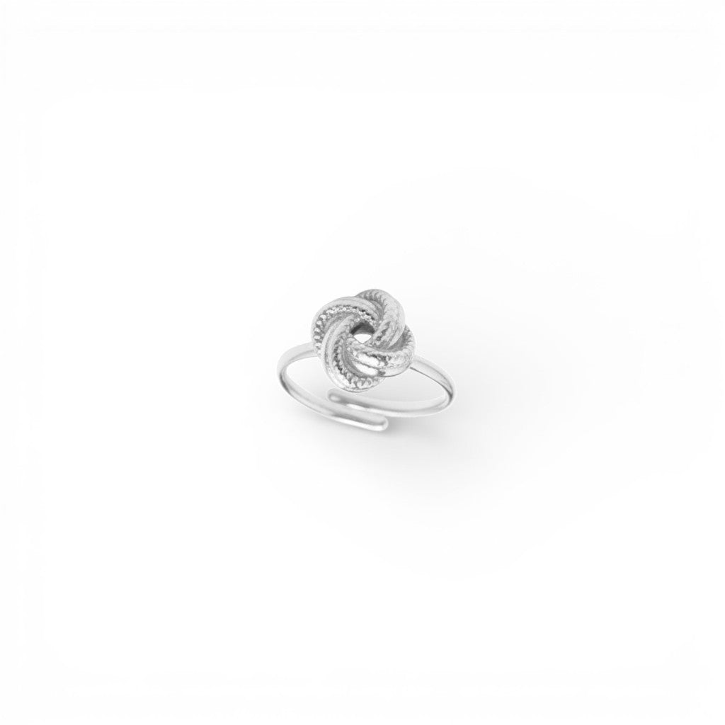 Anello Nodo Intrecciato In Acciaio Inossidabile