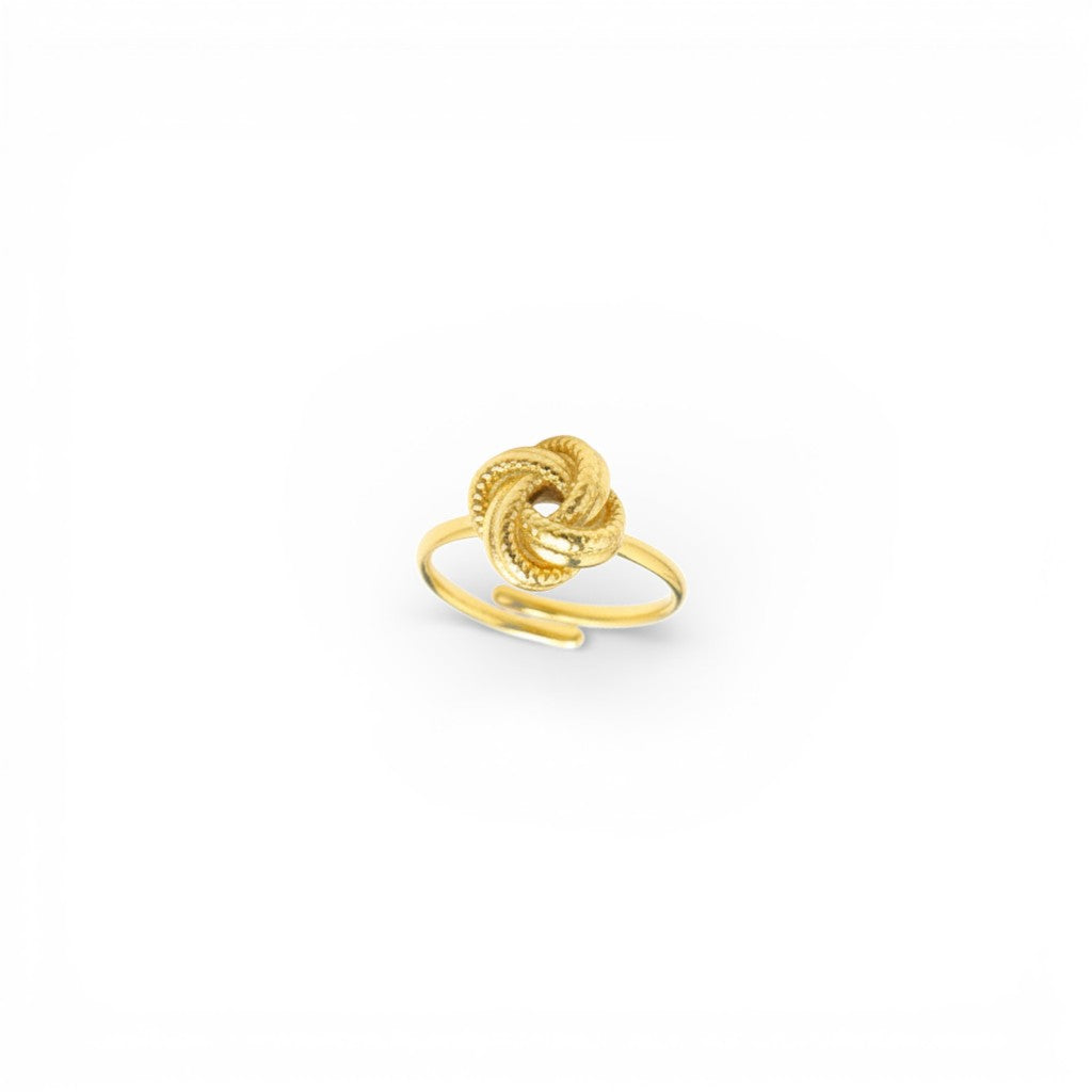 Anello Nodo Intrecciato In Acciaio Inossidabile