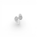 Anello Doppio Cuore con Zirconi In Acciaio Inossidabile