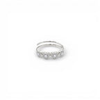 Anello con Quattro Cuori Pavé In Acciaio Inossidabile
