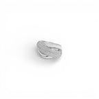 Anello a Fascia Incrociata Pavé In Acciaio Inossidabile