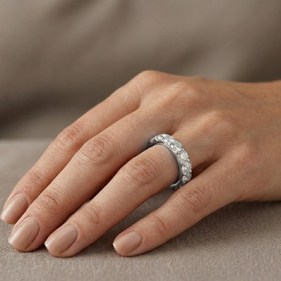 Anello Veretta Eternity In Acciaio Inossidabile