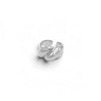 Anello Fascia Bombata Torchon In Acciaio Inossidabile