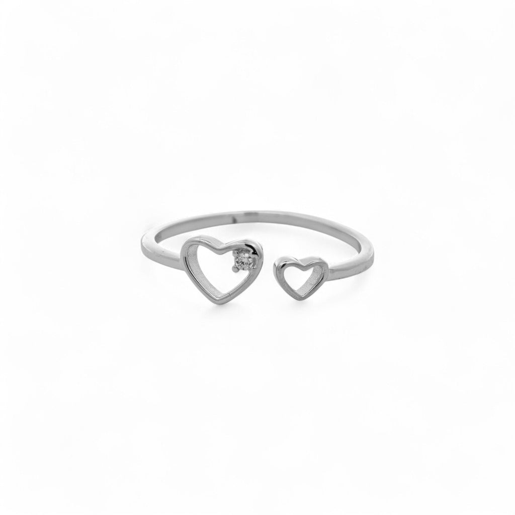 Anello Cuori in Argento