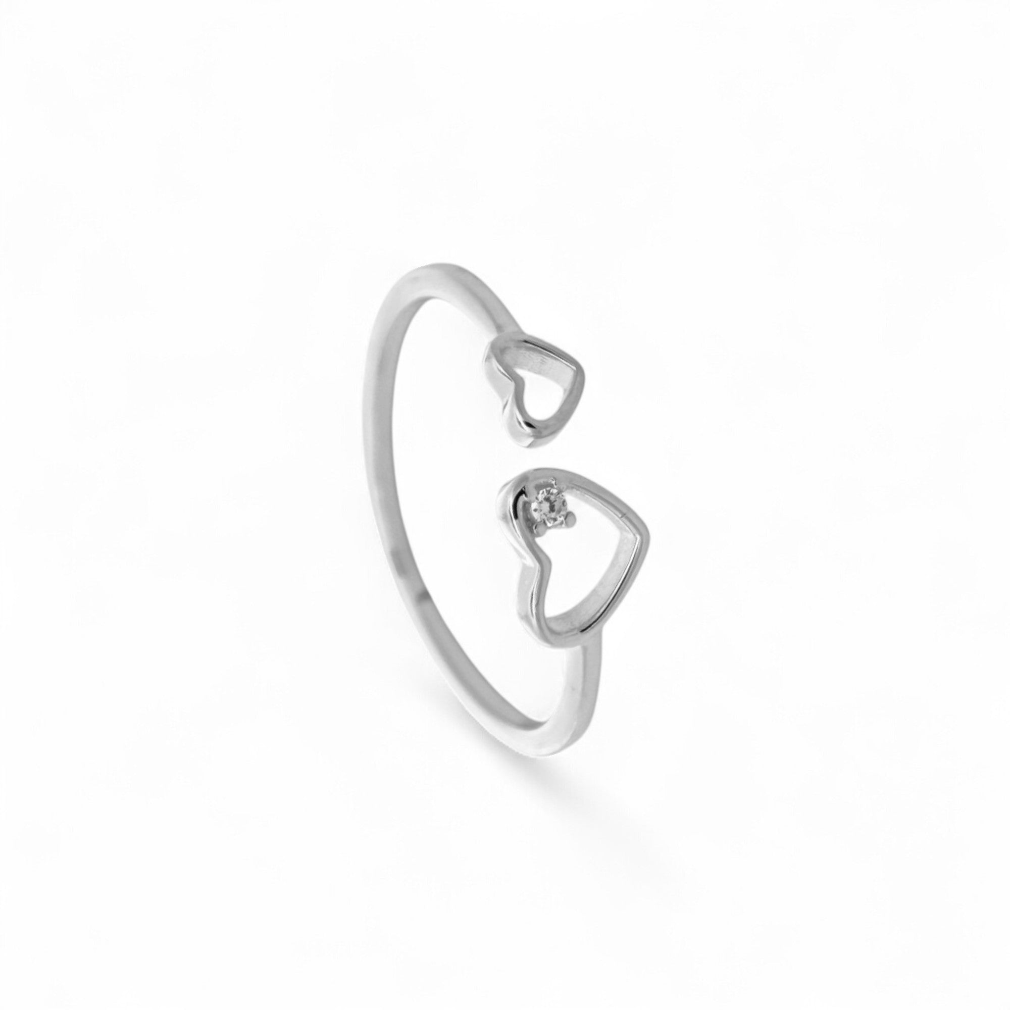 Anello Cuori in Argento