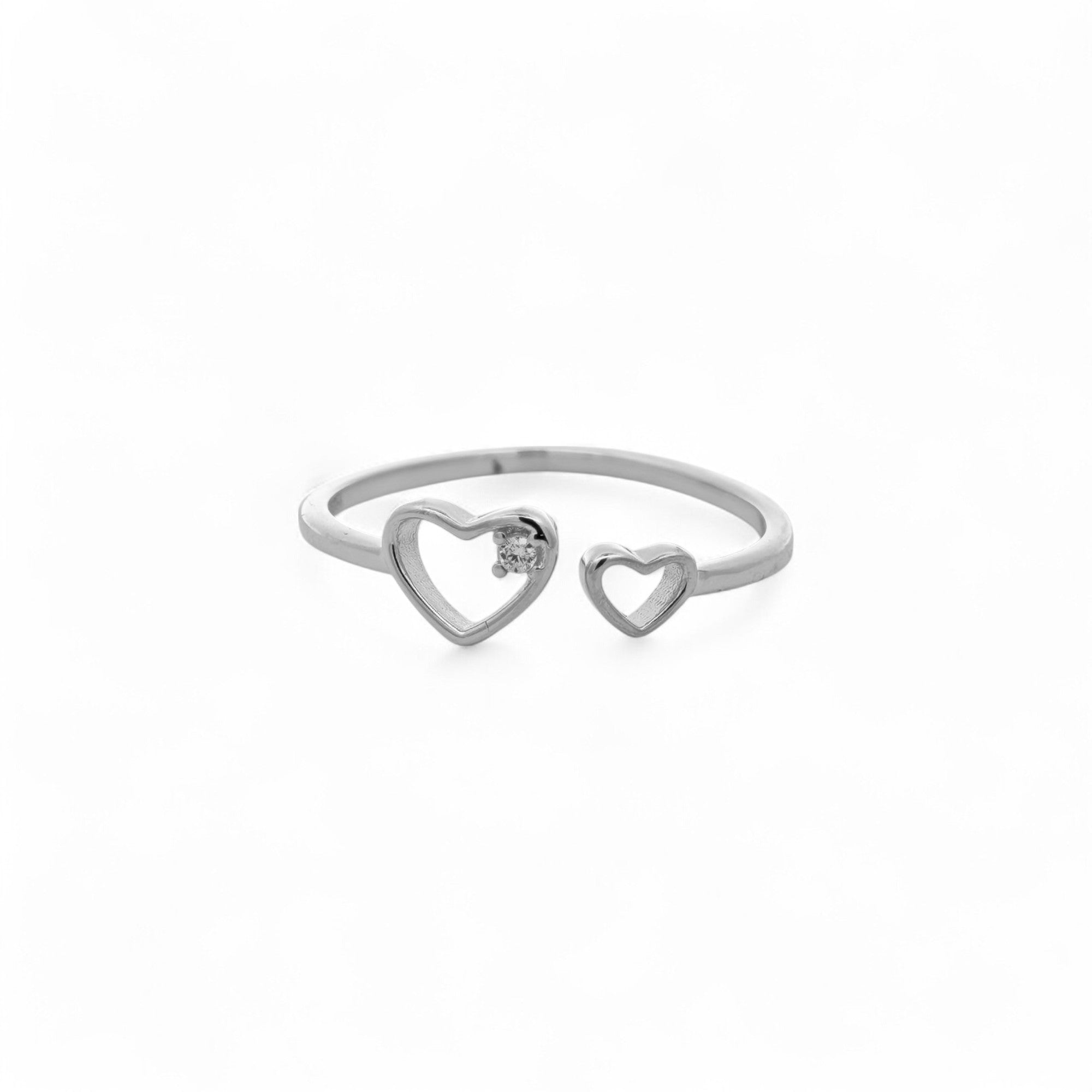 Anello Cuori in Argento