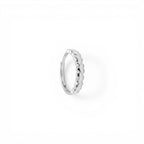 Anello Mezza Vera con Cuori Lisci Bombati In Argento 925