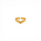 Anello Chevron Layer In Acciaio Inossidabile