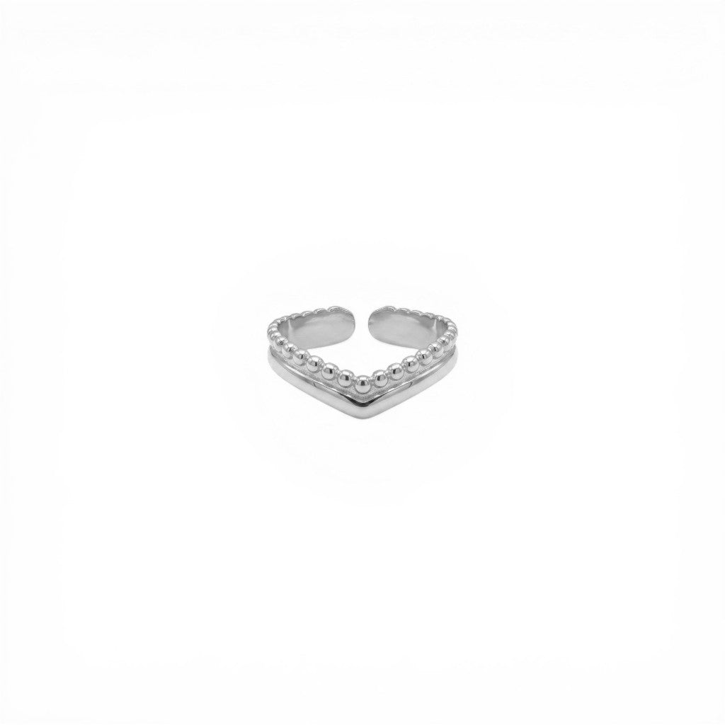 Anello Chevron Layer In Acciaio Inossidabile