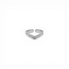 Anello Chevron Layer In Acciaio Inossidabile