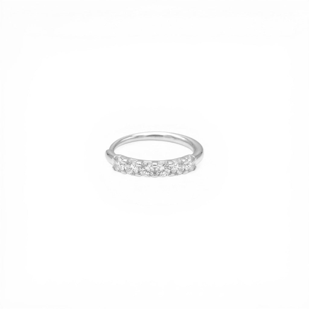 Anello Riviera Mezza Veretta In Acciaio Inossidabile