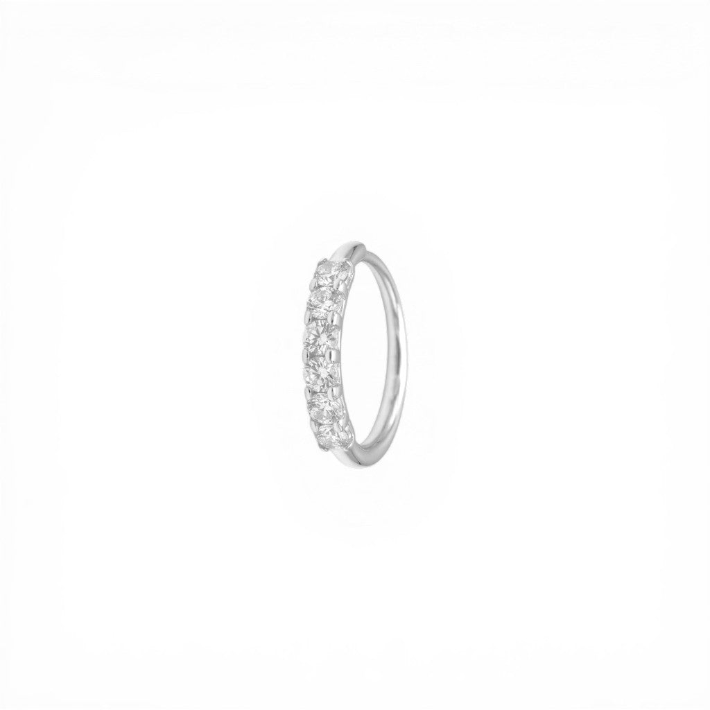 Anello Riviera Mezza Veretta In Acciaio Inossidabile