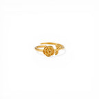 Anello Rosa con Bocciolo In Acciaio Inossidabile