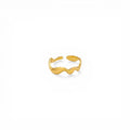 Anello Wavy In Acciaio Inossidabile
