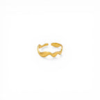 Anello Wavy In Acciaio Inossidabile