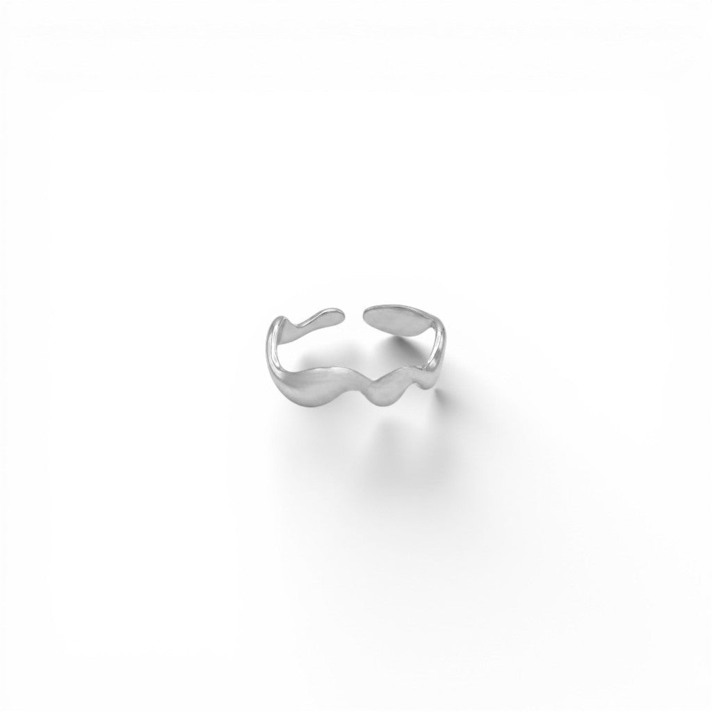 Anello Wavy In Acciaio Inossidabile