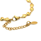Bracciale Catena di Piccoli Cuori In Acciaio Inossidabile