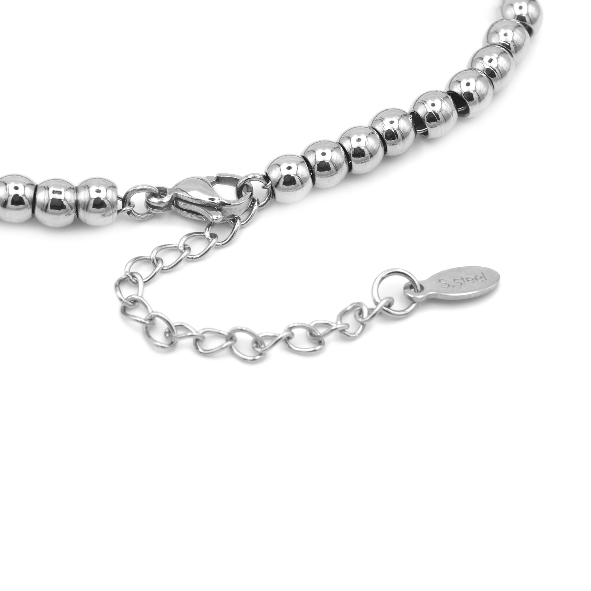 Bracciale in Acciaio Inossidabile con Sfere Lucide
