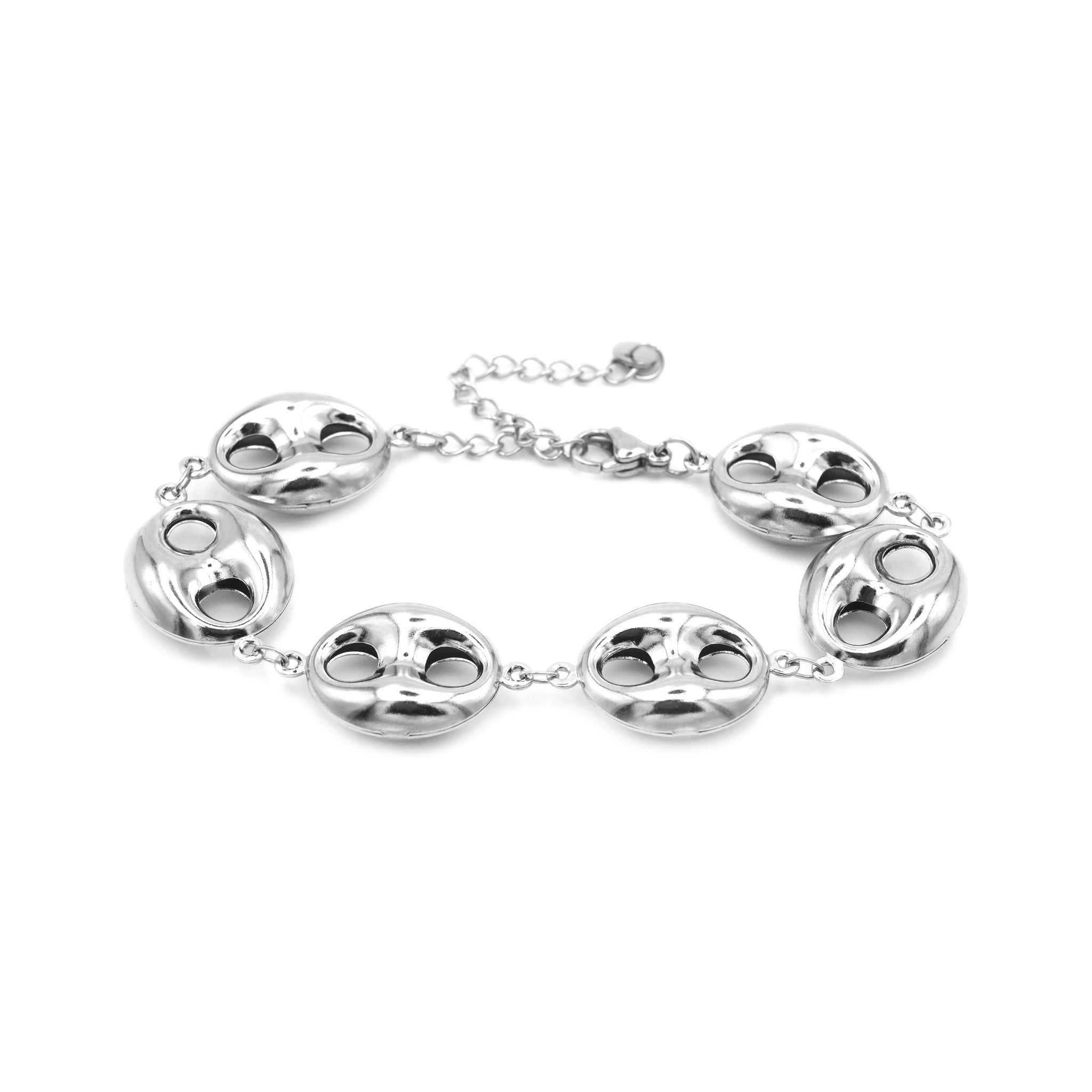 Bracciale in Acciaio Inossidabile con Maglie Marine Chunky