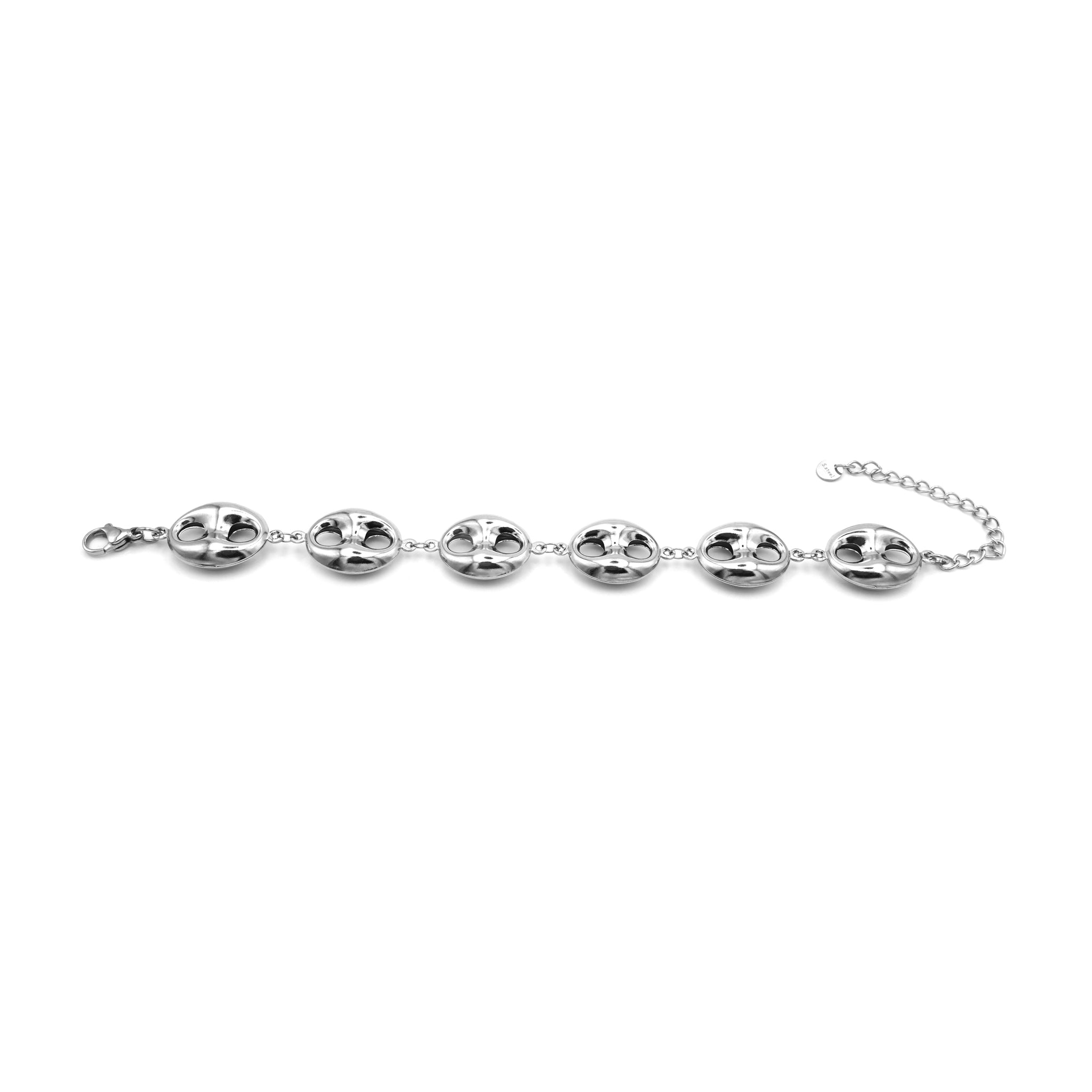 Bracciale in Acciaio Inossidabile con Maglie Marine Chunky