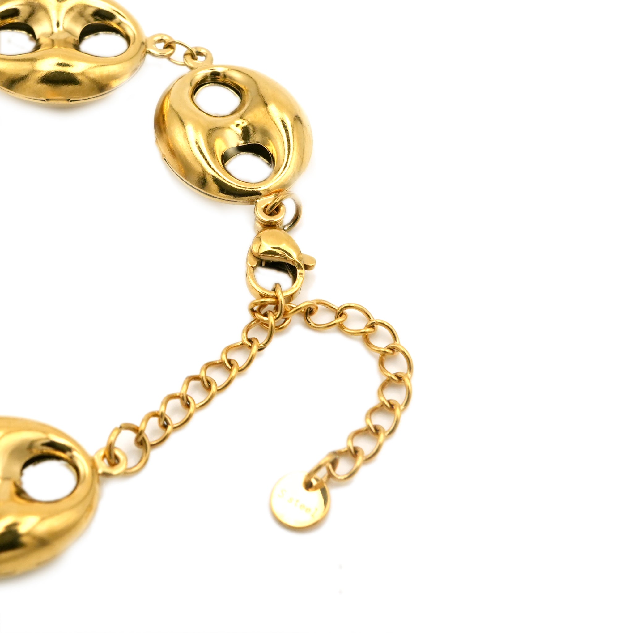 Bracciale in Acciaio Inossidabile con Maglie Marine Chunky