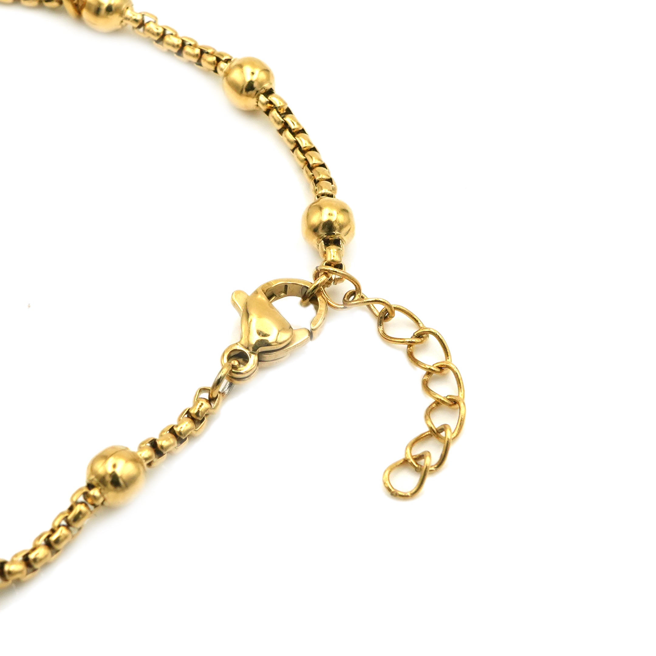 Bracciale "Spiritual Mix" con Charm e Sfere In Acciaio Inossidabile