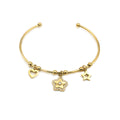 Bracciale Rigido Celestial Love con Charms In Acciaio Inossidabile
